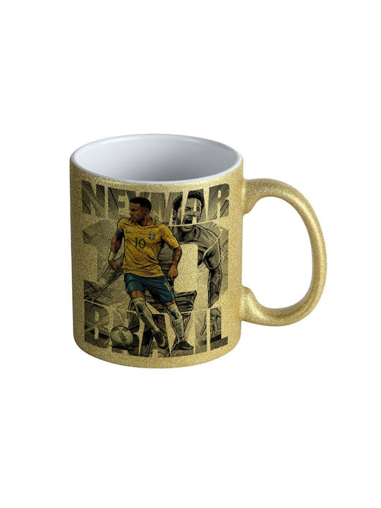 Koupakoupa Neymar Ceramic Mug Gold 330ml