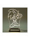 World of Wood Led Kids Decorative Lamp Sonic The Hedgehog White 21x15cm
