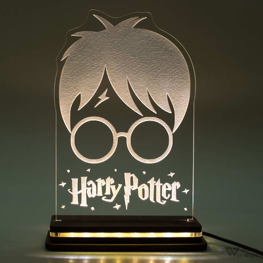 World of Wood LED Kinder Tischlampe Harry Potter Bunt 22x15cm