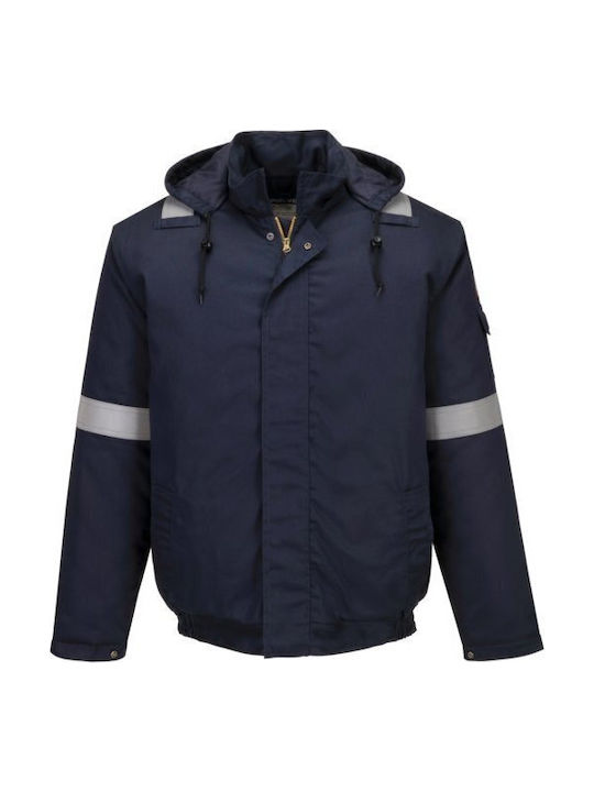 Portwest Bizflame Μπουφάν Εργασίας Navy Μπλε