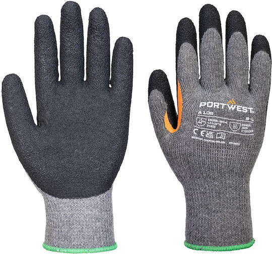 Portwest Portwest Sicherheitshandschuhe Grau Latex Polyester/Baumwolle