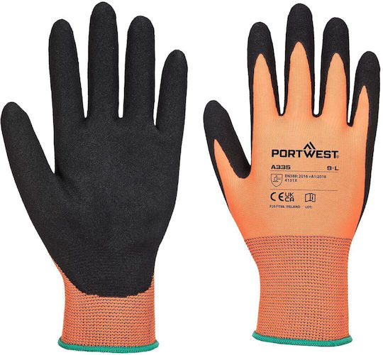 Portwest Portwest Sicherheitshandschuhe Orange Nitril/Polyester