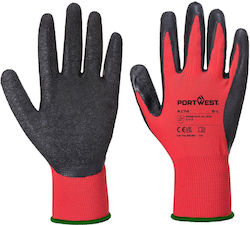 Portwest Waterproof Safety Gloves Latex / Polyester