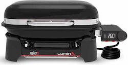 Weber Lumin Smart Compact Elektrischer Grill Tischplatte mit Glatter und Gerillter Platte mit Deckel und Einstellbarem Thermostat 43x28cm Weber Lumin Smart Compact Elektrischer Grill Tischplatte mit Glatter und Gerillter Platte mit Deckel und Einstellbarem Thermostat 43x28cm