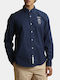 Mănecă Lungă Cămașă Regular Fit Darkblue