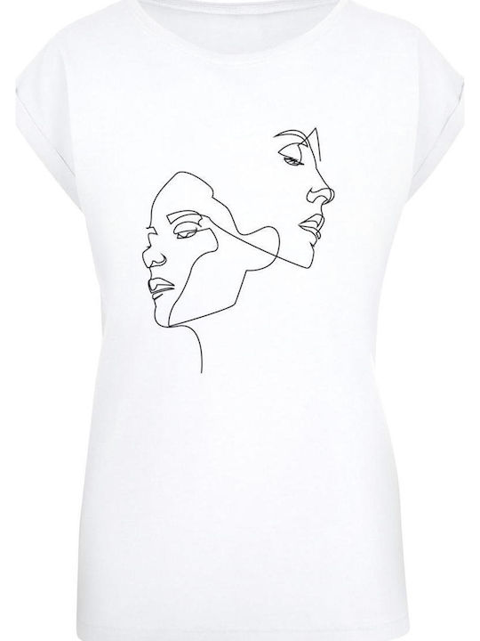 Mister Tee Damen T-Shirt Weiß