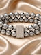 Art Women's Bracelet with Pearls