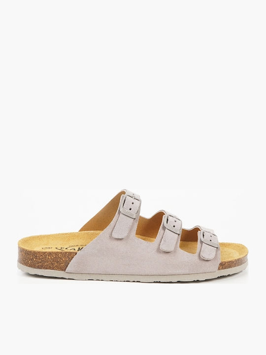 Plakton Leather Women's Anatomic Sandals Gray