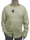 Long Sleeve Shirt In Regular Fit Green