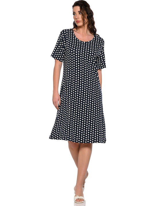Summer Midi Polka Dot Dress