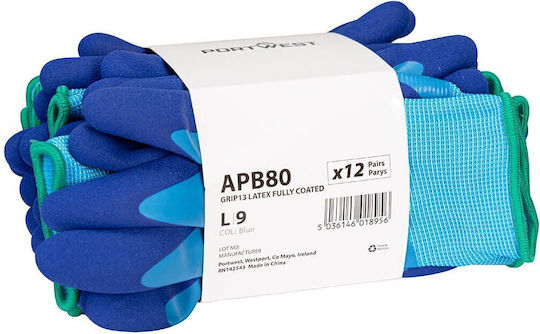 Portwest Portwest Sicherheitshandschuhe Blau Latex/Polyester