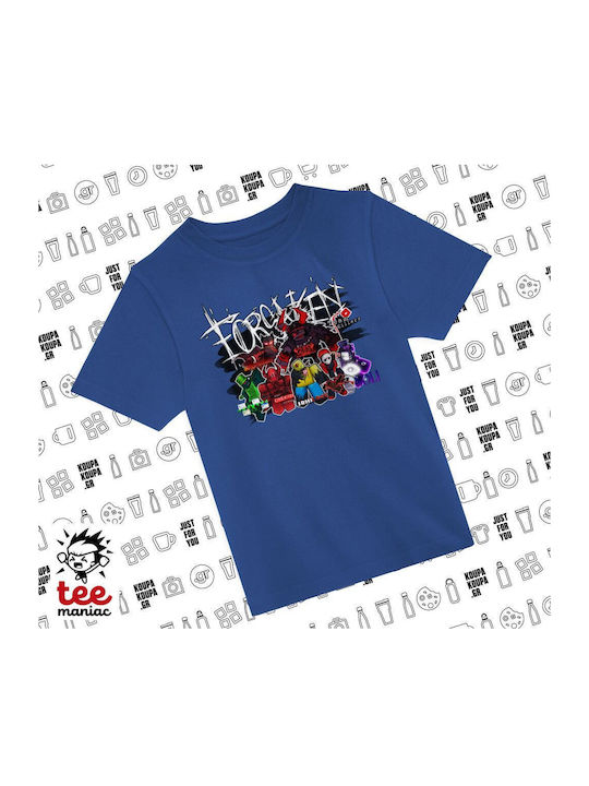 Koupakoupa Kinderoberteile T-Shirts Blau Roblox...