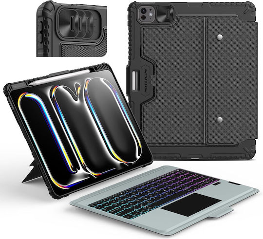 Калъф Клавиатура iPad Pro 13 M4 2024 Nillkin Magic Черен Qwertz