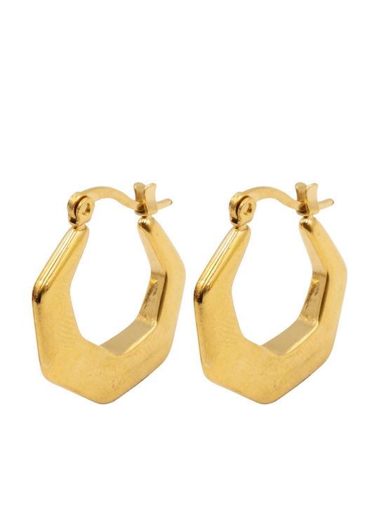 Poco Loco Dangle Earrings Made of Gold Plated Steel