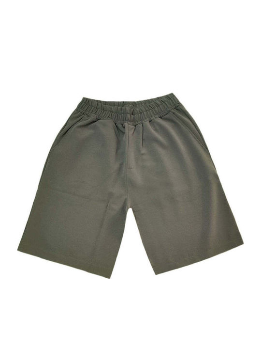 Henry Clothing Ανδρική Βερμούδα Χακί