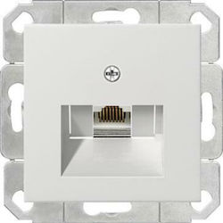 Computer Socket Poj Rj45 Cat 6 Gira System 55 White Gloss Computer Socket Poj Rj45 Cat 6 Gira System 55 White Gloss