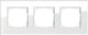 Gira Triple Frame Gira Esprit Glass White