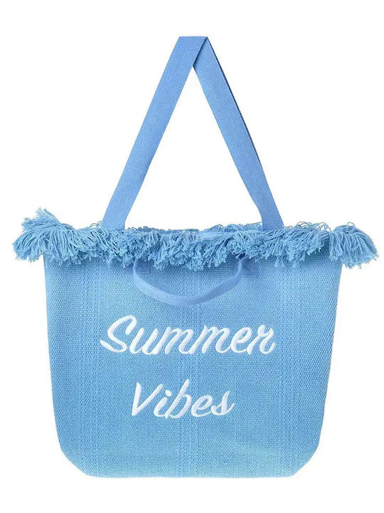 Ble Resort Collection Υφασμάτινη Τσάντα Θαλάσσης Μπλε