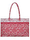 Ble Resort Collection Υφασμάτινη Τσάντα Θαλάσσης Κόκκινη