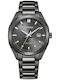Citizen Eco-Drive Men's Battery Watch With Grey Steel Bracelet