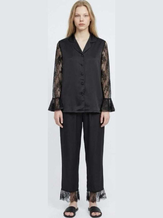 Cootaiya Summer Women's Pyjama Set Black