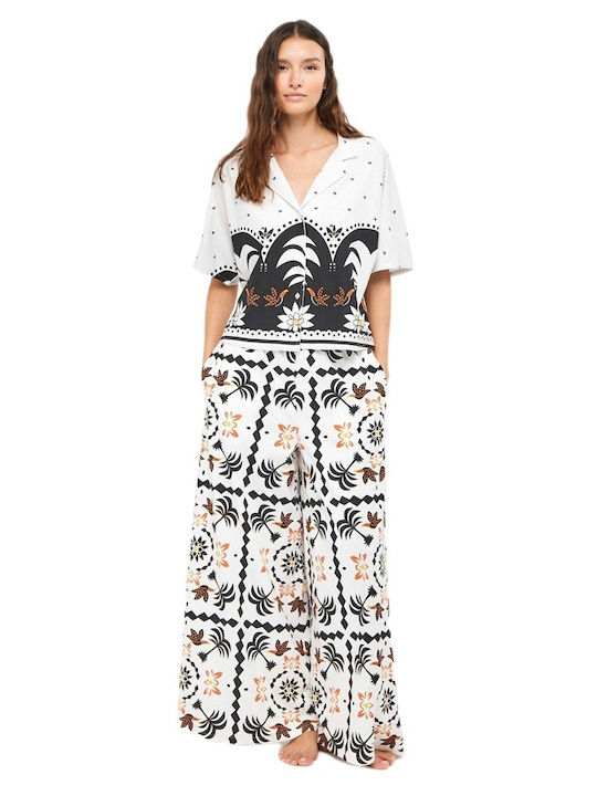 Gisela Summer Women's Pyjama Set White
