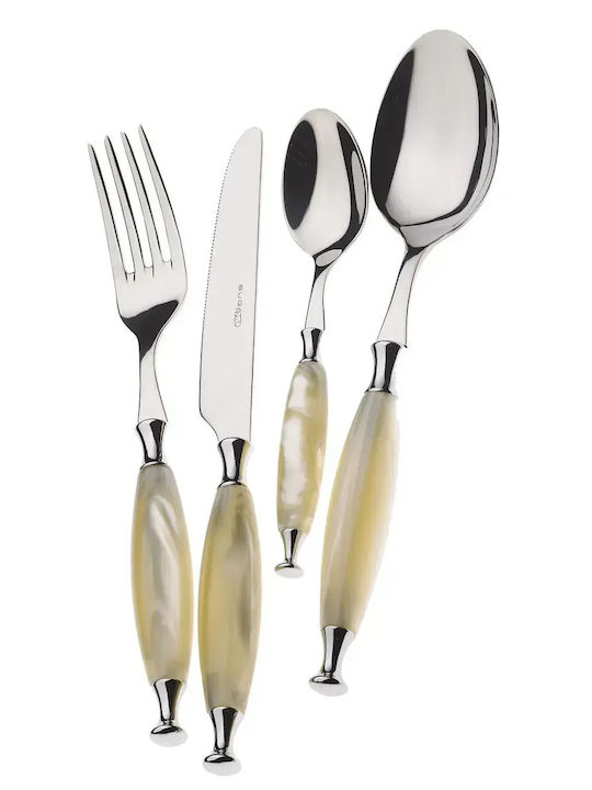 Bugatti Set De Tacâmuri Din Oțel Inoxidabil Bej 24 Buc Cocam-s4150