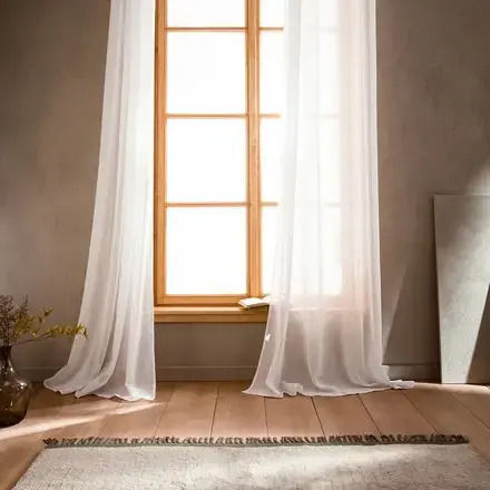 Gofis Home Κουρτίνα με Τρουκς Off White 200x295εκ.
