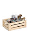 Children's Storage Box Made of Wood Beige 40x30x15cm