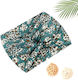 Crossed Headband Hair In Soft Cotton Flowers Blue Foliage