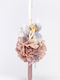 Easter Candle Round 38.5cm Orange