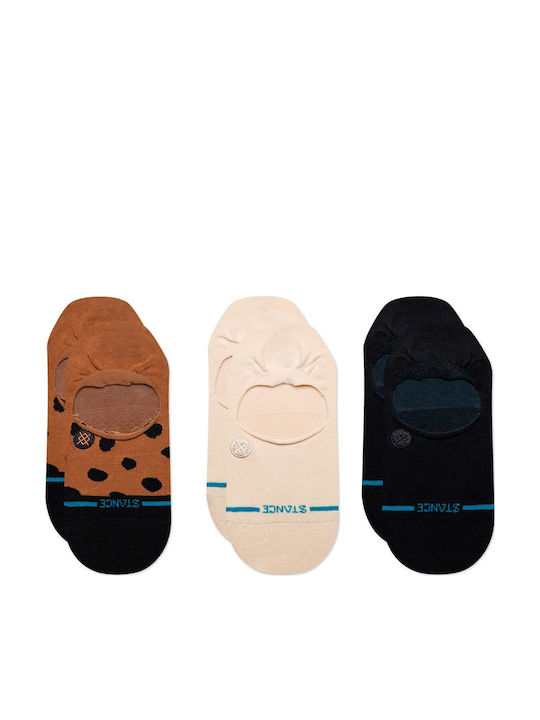 Stance Leopard Αθλητικές Κάλτσες Καφέ 3 Ζεύγη
