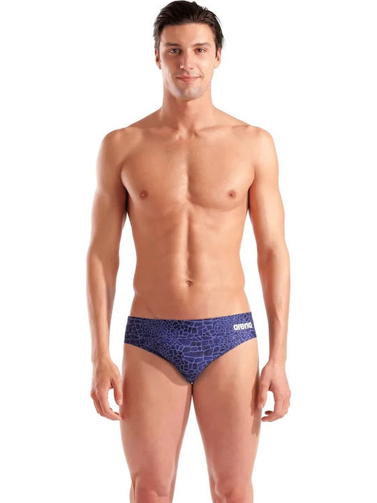 Ανδρικό Μαγιό Slip Team Royal  Navy με Σχέδια