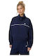 Damen Sweatshirt mit Kapuze Blau