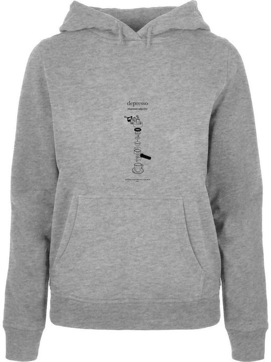 Γυναικείο Φούτερ με Κουκούλα Heather Grey