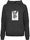 Ladies Women's Sweatshirt with Hood Charcoal