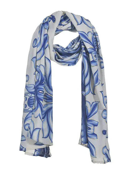 Ble Resort Collection Damen Seidenschal Blau