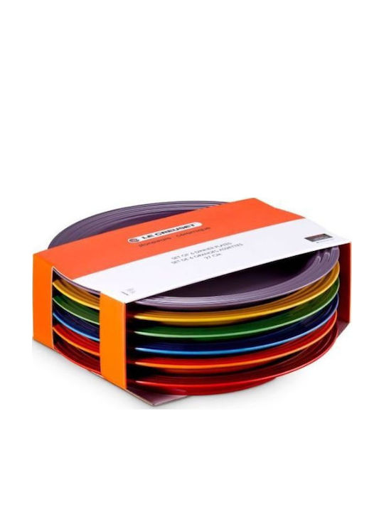 Le Creuset Πιάτο Ρηχό Πολύχρωμο με Διάμετρο 27cm 6τμχ