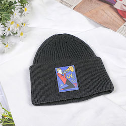 Beanie Unisex Căciulă Tricotată În Culoare Neagră