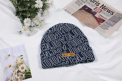 Beanie Unisex Căciulă Tricotată în Culoare Albastră