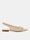 Γυναικείες Μπαλαρίνες Slingback σε Χρυσό Χρώμα