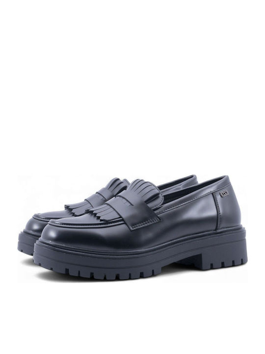 Chika10 Mocasini Dama Loafers În Culoare Neagră