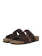 Leather Men's Sandals In Brown Colour