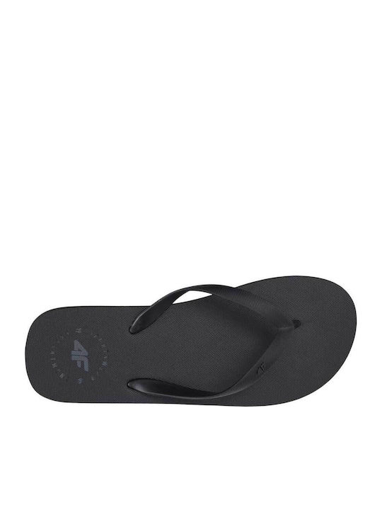 4F Ανδρικά Flip Flops Μαύρα