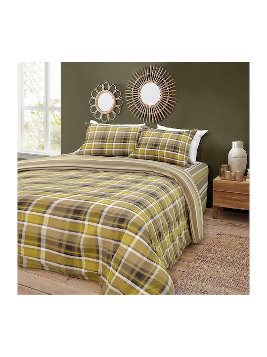 Lino Home Revon Super-Double Bed Sheets Set 240...