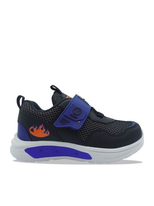 FILA Παιδικά Sneakers με Σκρατς & Φωτάκια Μαύρα