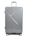 DKNY Large Hard Gray Travel Suitcase With 4 Wheels