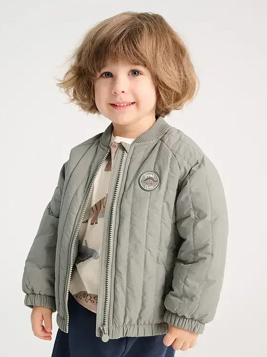 Kids Casual Green Jacket