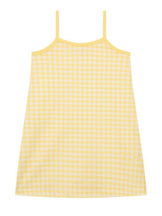 Minerva Kids Summer Nightdress Yellow Plaid