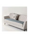 Kentia Mason Ριχτάρι Πολυθρόνας Δύο 'Οψεων 75x160εκ. Smoke Blue
